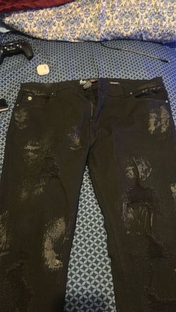 Black Distressed Skinny Jeans