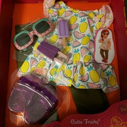 OUR GENERATION REGULAR OUTFIT FOR 18" DOLLS, CUTIE FRUITY