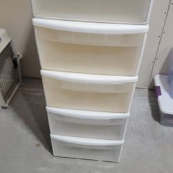 (5) Stacking Storage Drawers