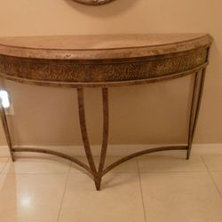 Marble Table and Consol