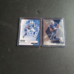 2 Card Lot Gabriel Davis Rookie Cards 