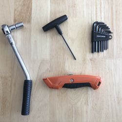 Tools - Wrench, Allen Wrench, Box Cutter