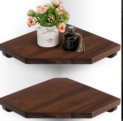 Hexagon corner shelves