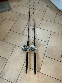 Fishing Pole and Real Combos (2-6 Ft Poles)(W/2 Penn Senator Reels 4–0)(Good for Stripers or Blues)(All Works Good Condition)(Price for Both)