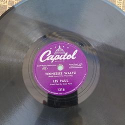 Les Paul - Tennessee Waltz / Little Rock Getaway 1950 Shellac, 10", Los Capitol