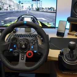 g29 wheel+ pedals and shifter