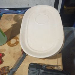 Two Vintage Pottery Platters