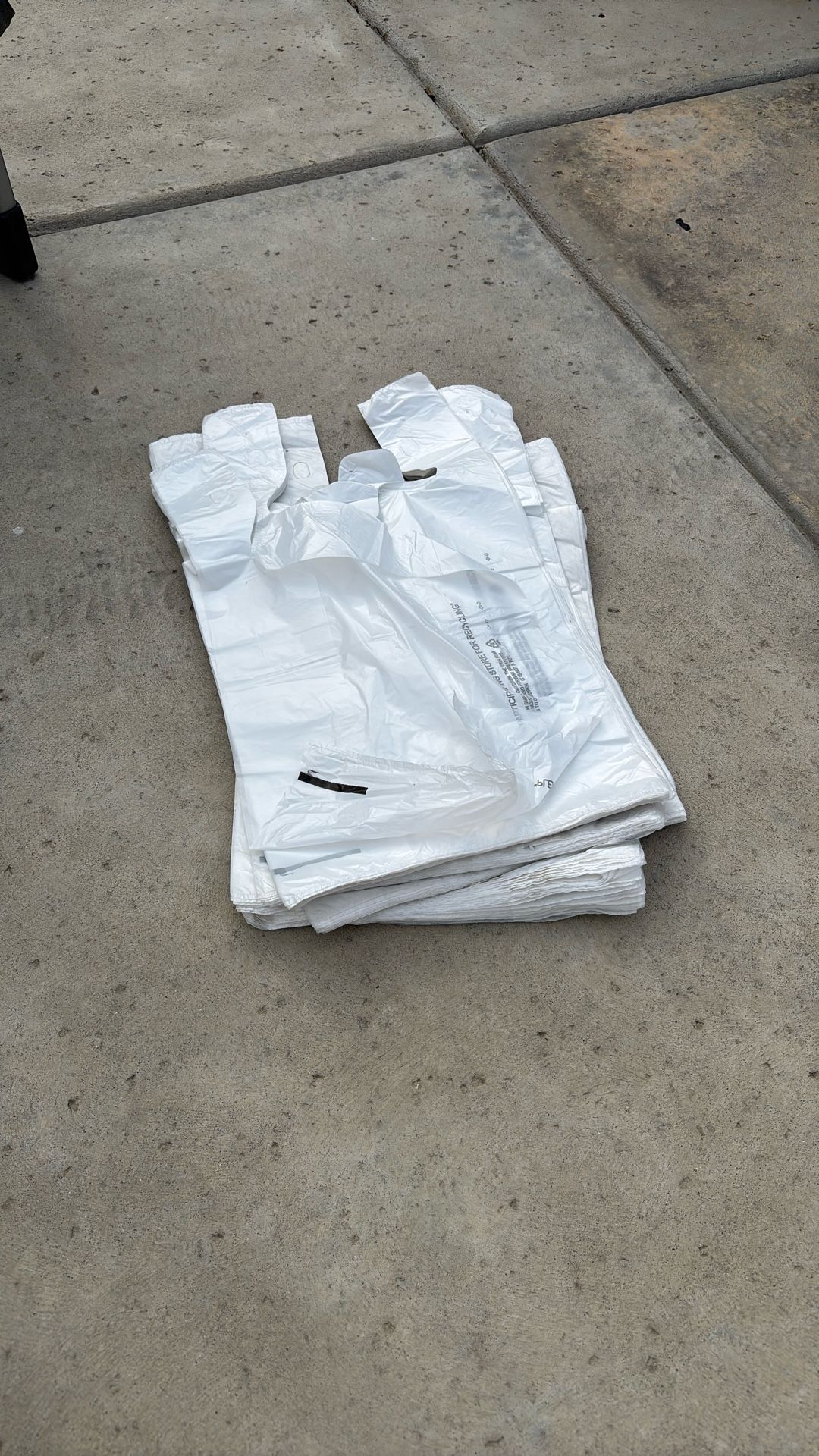 A Lot Of Plastic Grocery Bags