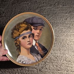 Norman Rockwell's Rediscovered Women collection. The plate is titled "Meeting On The Path"