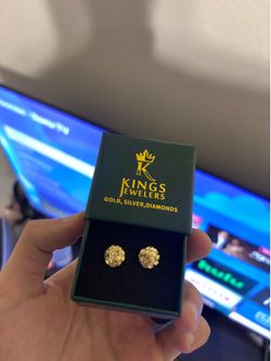 10k Gold Nugget Earrings