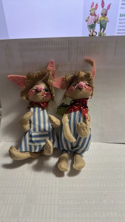 Vintage 1965 Annalee country, bunny, rabbits