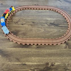Toddler plastic train track set