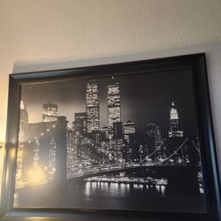 New York City Lower Manhattan Canvas Painting 