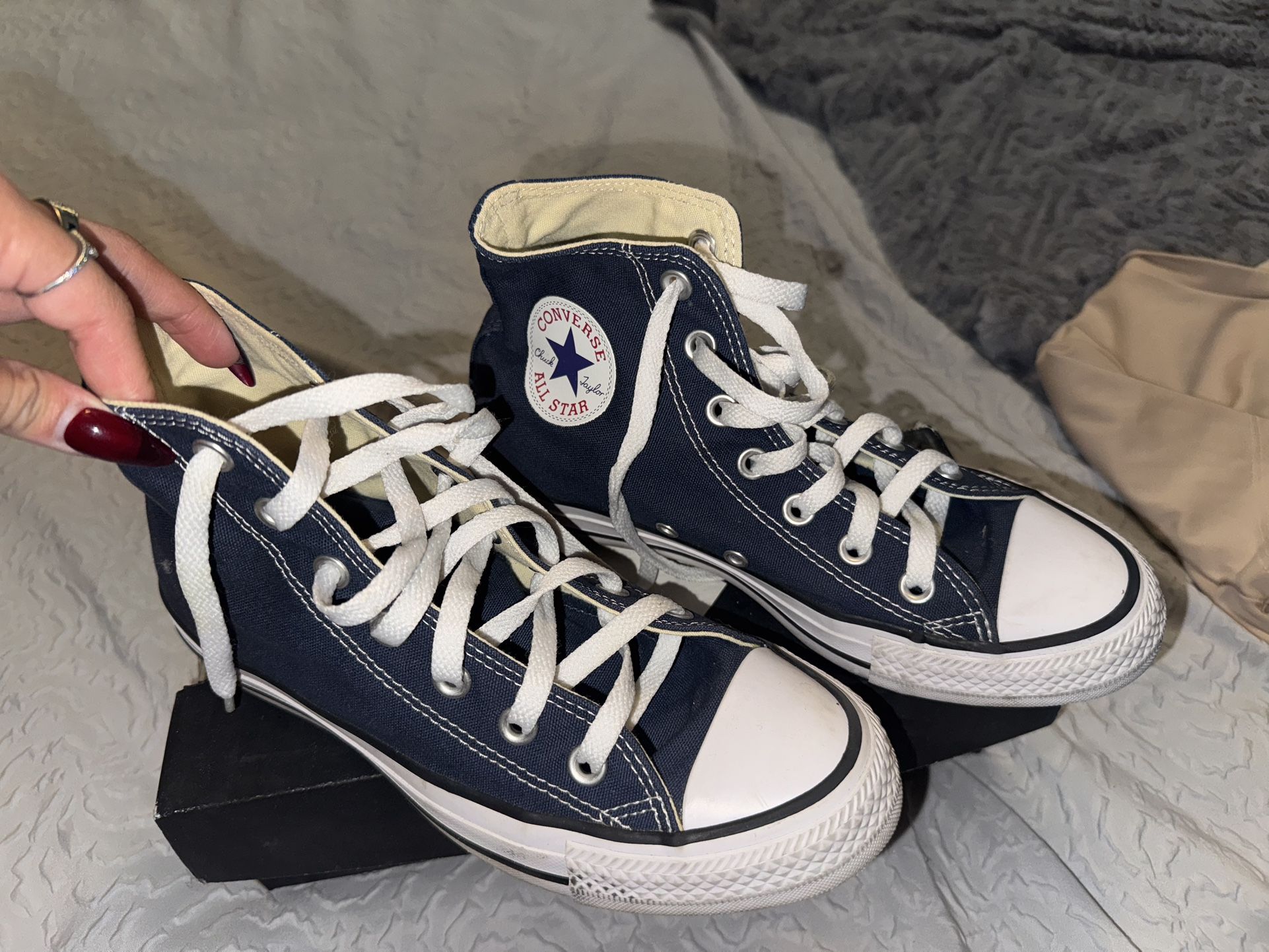 Navy Blue Converse 