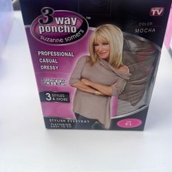 3 Way Poncho Suzanne Somer S-L