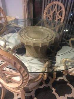 Dining Table Set Glass Table And 4 Chairs