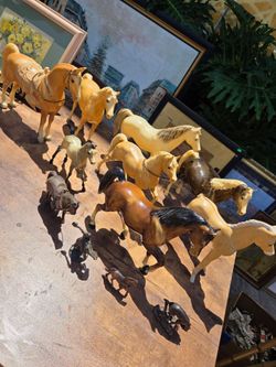 vintage plastic model horses