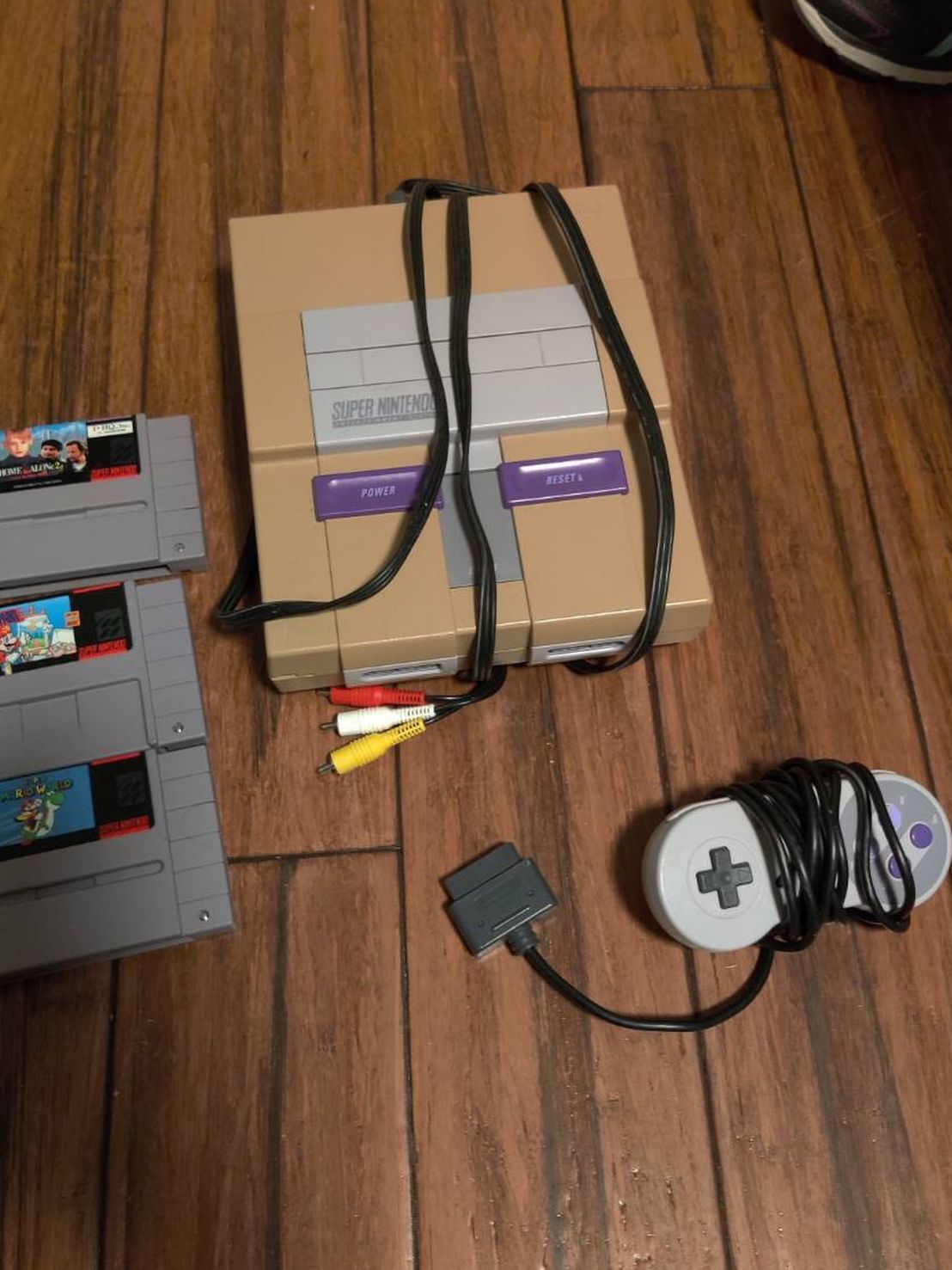 Super Nintendo With games