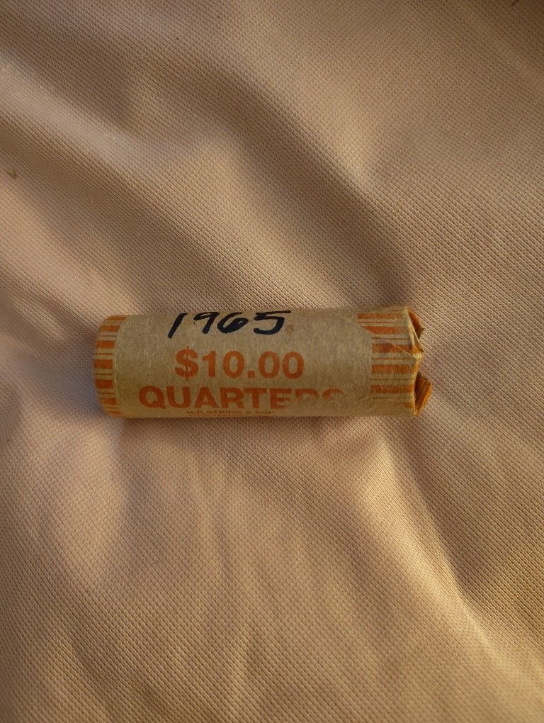 Un search 1965 Silver Quarter Roll And A Few Others As Well All Together