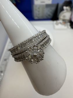 925 Sterling Silver #9 Ring Seth High Quality Cubic Zirconia Stones Anillo De Plata Italiana Talla #9 