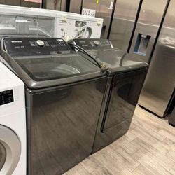 Samsung washer and dryer set electric with warranty