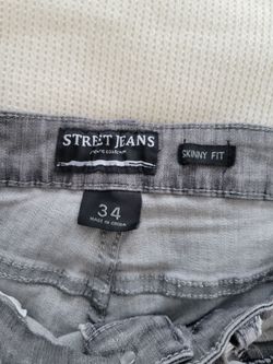 Street Jeans Skinny Fit Gray Jeans Size 34