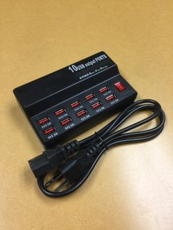 10 USB ports charger