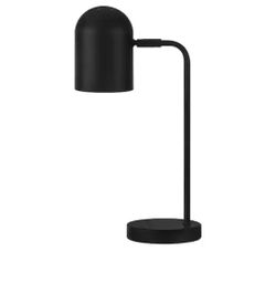 Hampton Bay Heavy Duty Black Table Lamp with Metal Shade