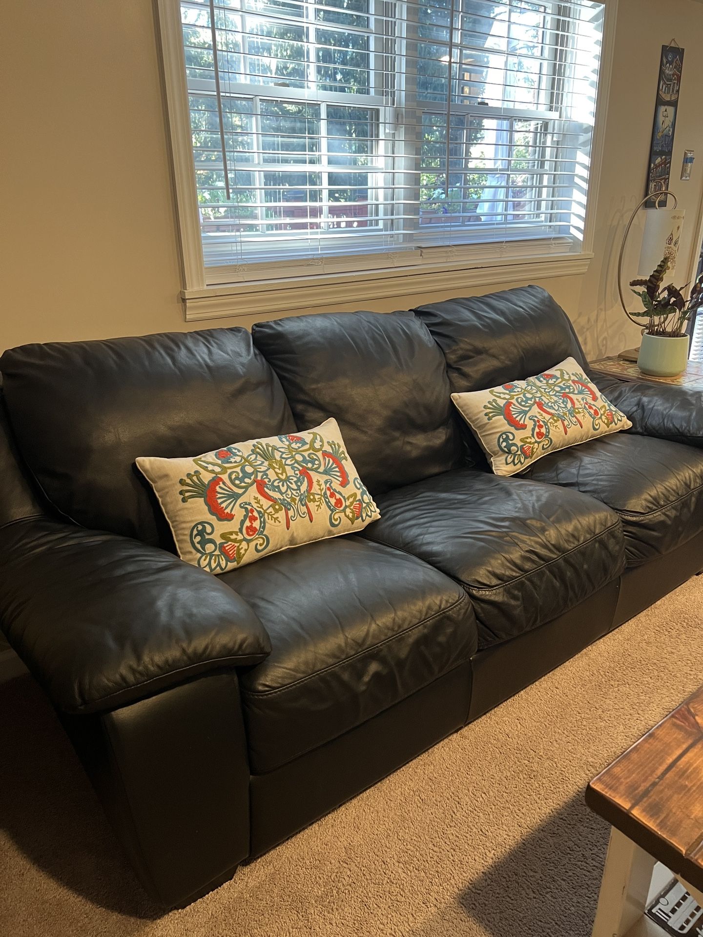Leather Sofa Set – Great Condition