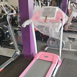 Pink Electric Treadmill 