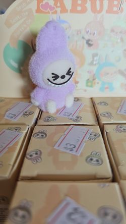 Flocked Labubu Figurine Blind Box