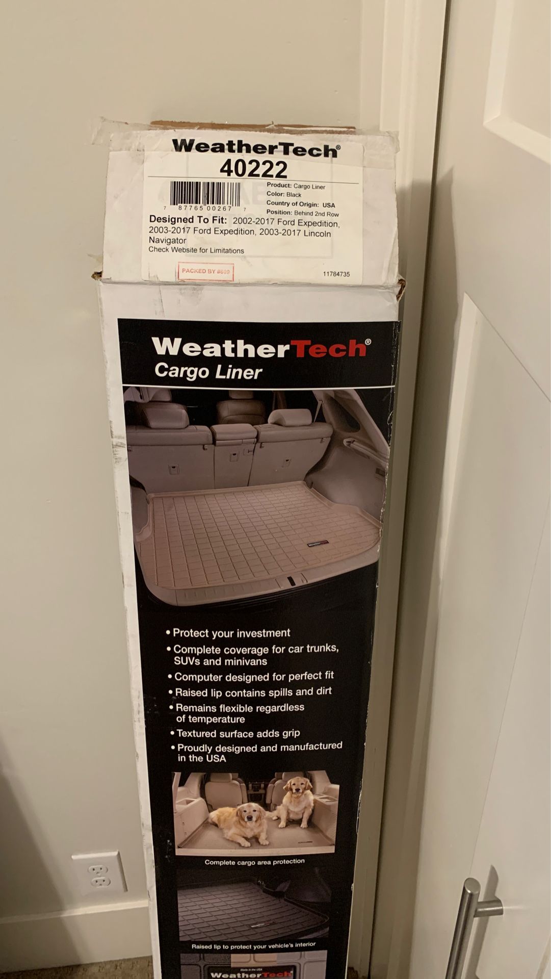 2003-2017 Expedition or Navigator trunk cargo mat Brand New BLACK WeatherTech