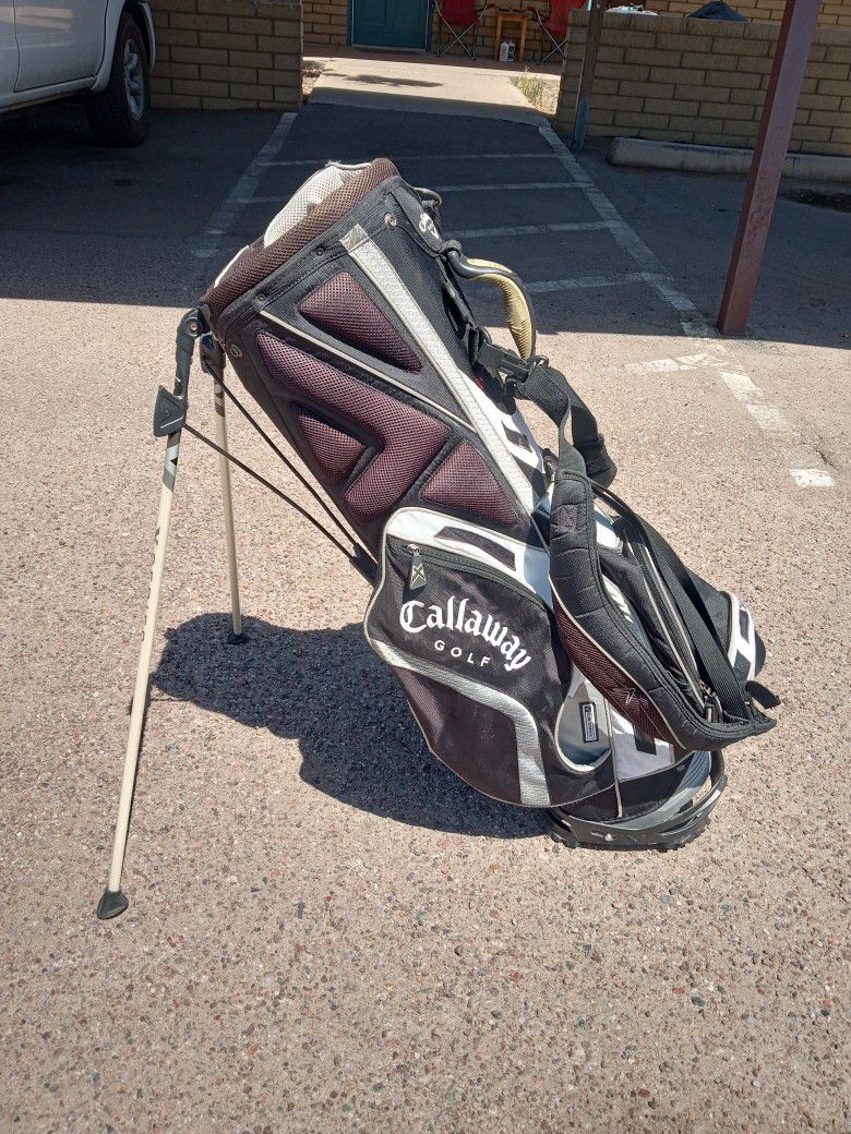 Golf Bag! Golf Clubs! Callaway X Series Standbag!