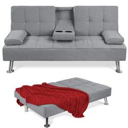 Modern Folding Futon, Reclining Sofa Bed.