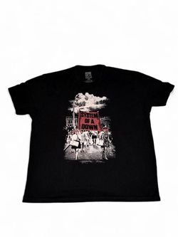 Y2K Vintage System Of A Down Shirt Mens Banner March Graphic Tour Metal Band Tee Rare - Size XXL    Measurements: Pit to pit - 26in  Length - 29in