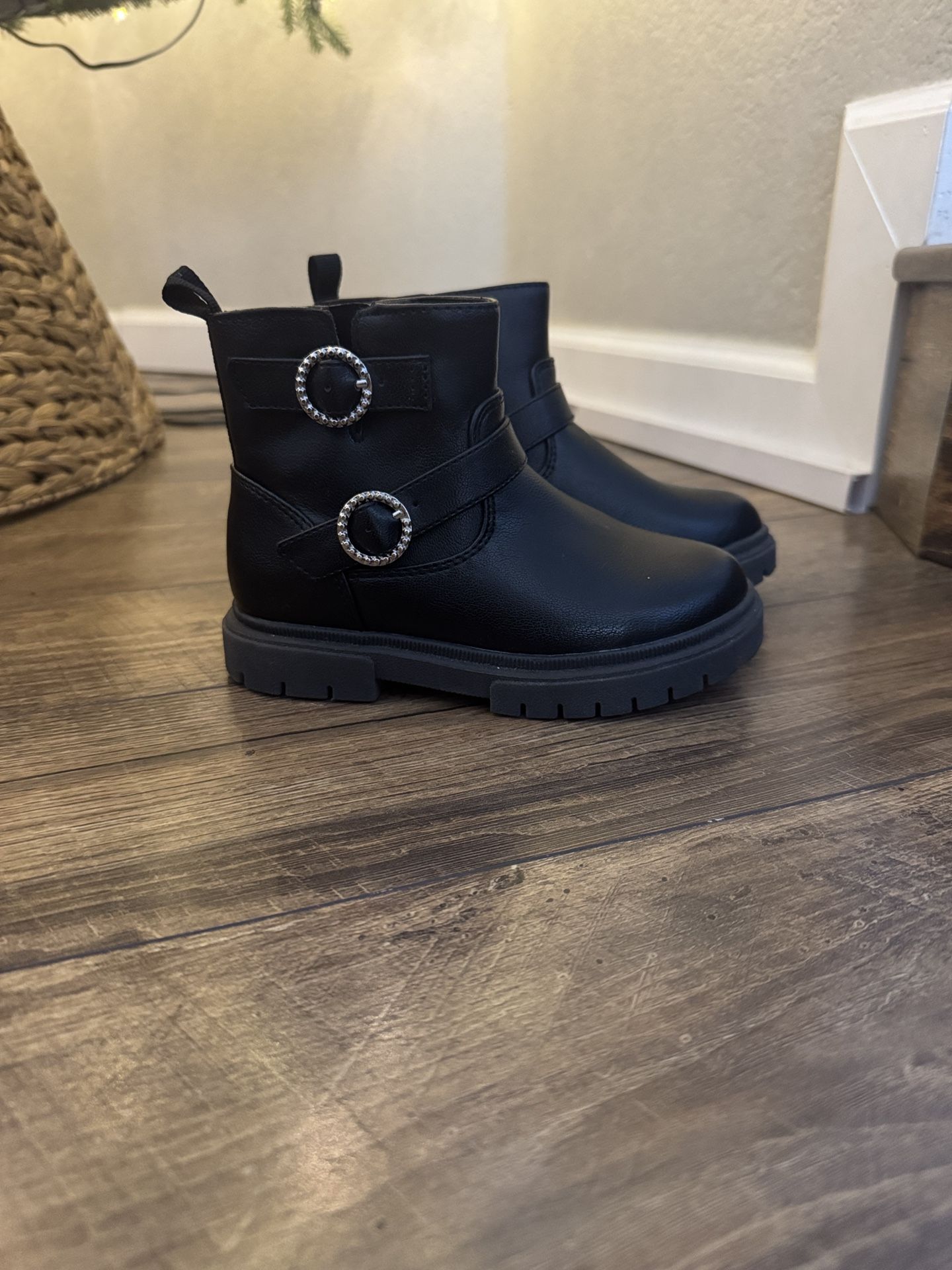 Cat & Jack Black Boots 10T