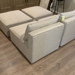 World Market Modular Couch With Ottomans 