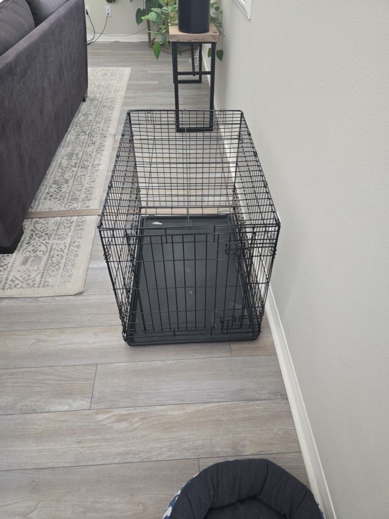 Dog Crate With Door And Foldable