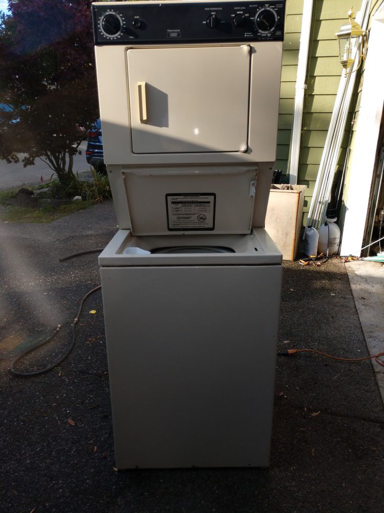 Kenmore washer and dryer stack. $100.00