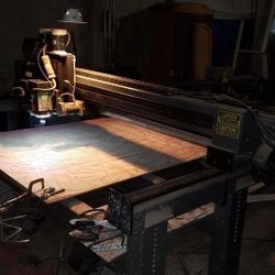 CNC ROUTER - Digital Tool model 903. large 5' x 12' cutting area. dual heads! large ring compressor. Cabinet shop, signs, cad, mill