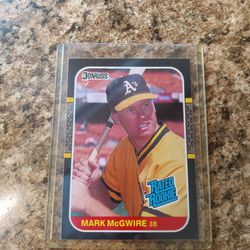 1987 DonRuss Mark McGuire Rated Rookie Baseball Card #46.