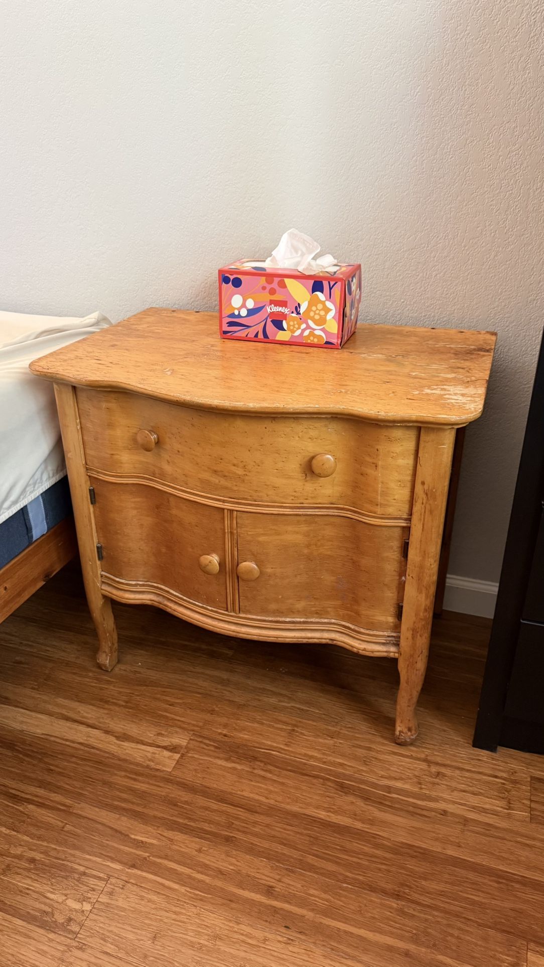 Antique Real Wood Night Stand