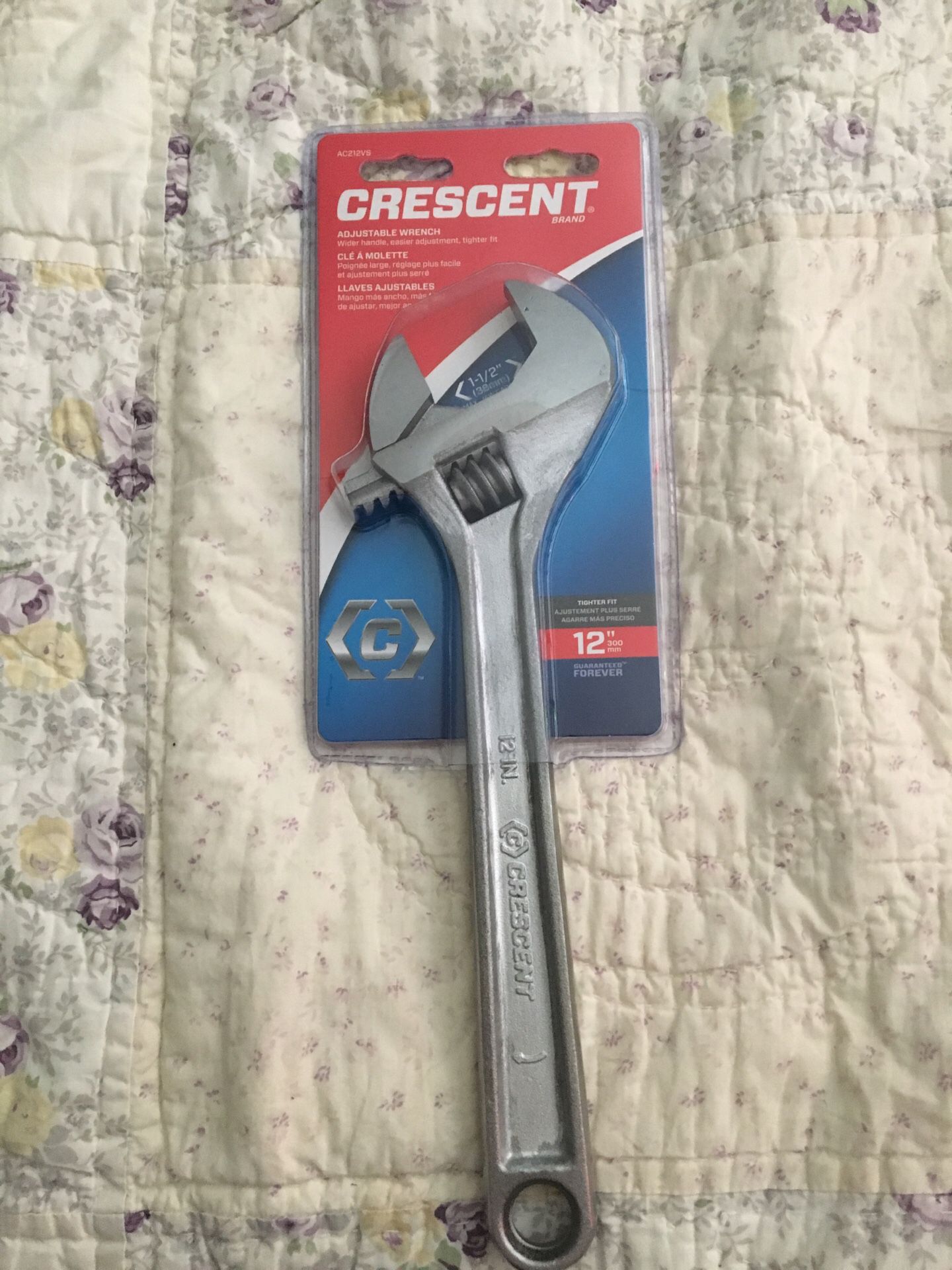 12” Crescent Adjustable Wrench.