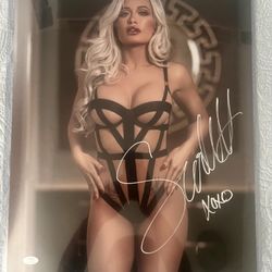 Scarlett Bordeaux 16" x 20" Photo Sublimated Plaque WWE Poster Size signed