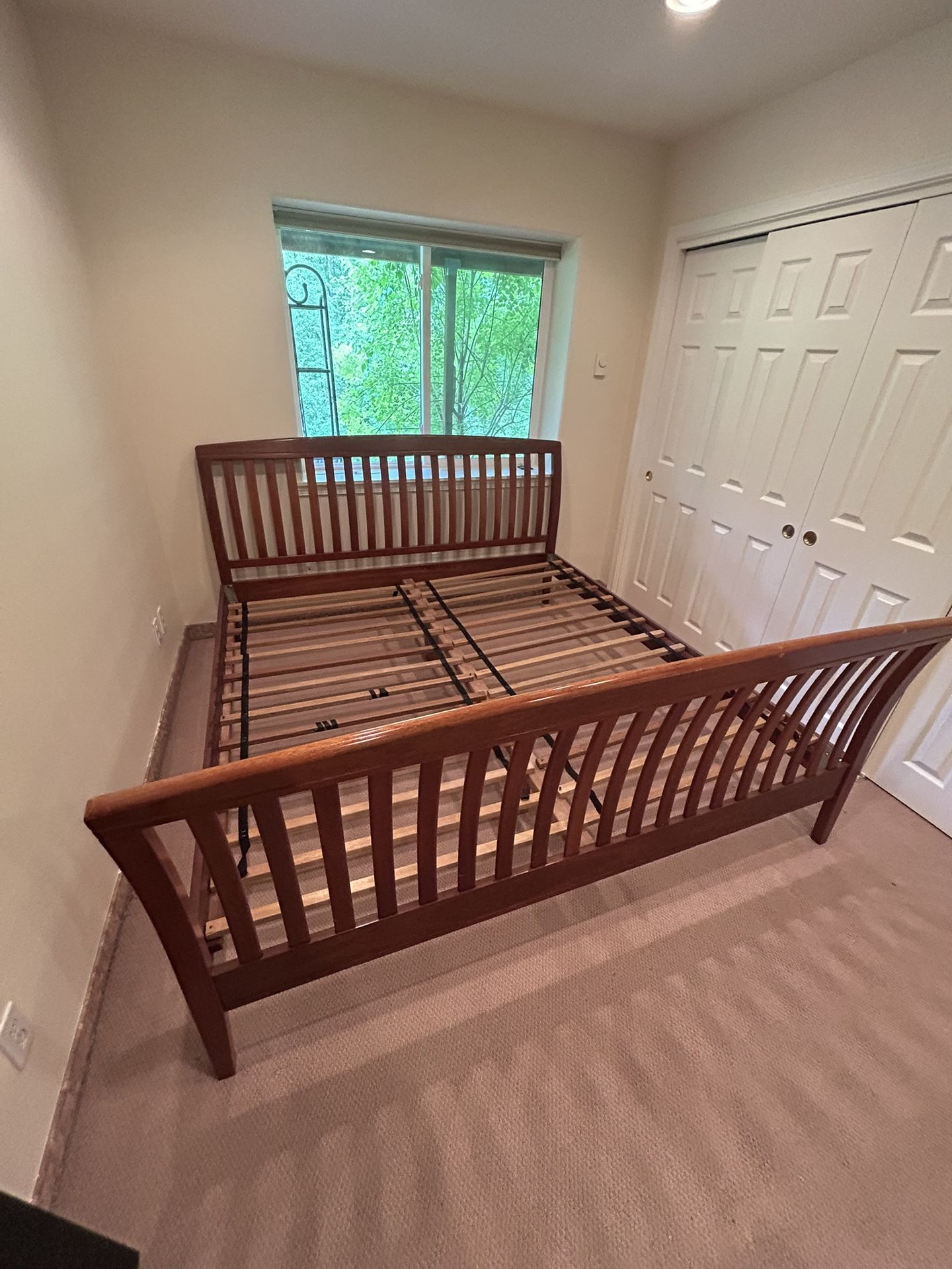 Solid Wood King Size Bed Frame For Sale