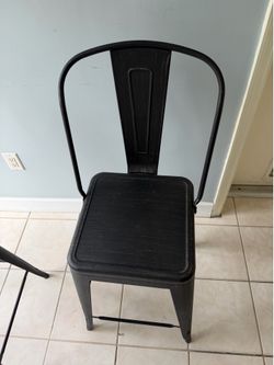 Two (2) Metal Bar Stools