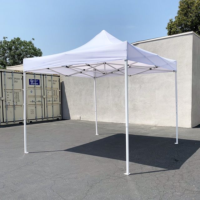 (NEW) $110 Heavty-Duty 10x10 FT Outdoor Ez Pop Up Canopy Party Tent Instant Shades w/ Carry Bag (White) 