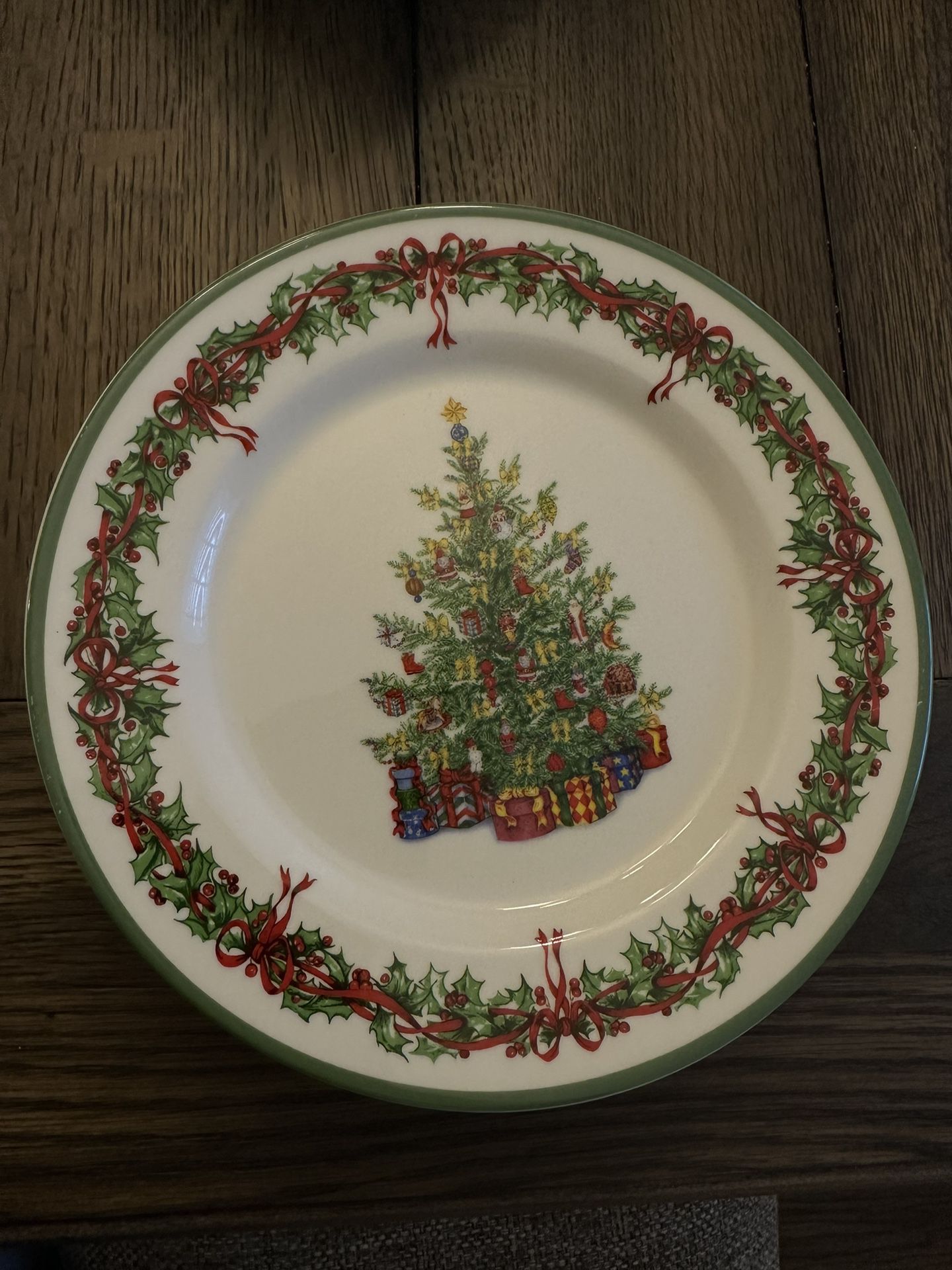 Christopher Radko Christmas China Salad Plates