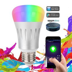 Smart LED Light Bulb Multi-Color Alexa WiFi Remote *New*