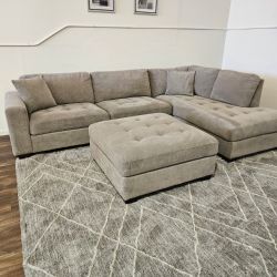 Thomasville Sectional Couch with Ottoman - FREE DELIVERY
